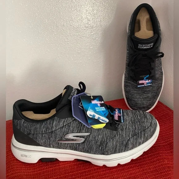 WOMENS….SKECHERS GO WALK ULTRA PILLARS ATHLETIC SHOES - Picture 11 of 15